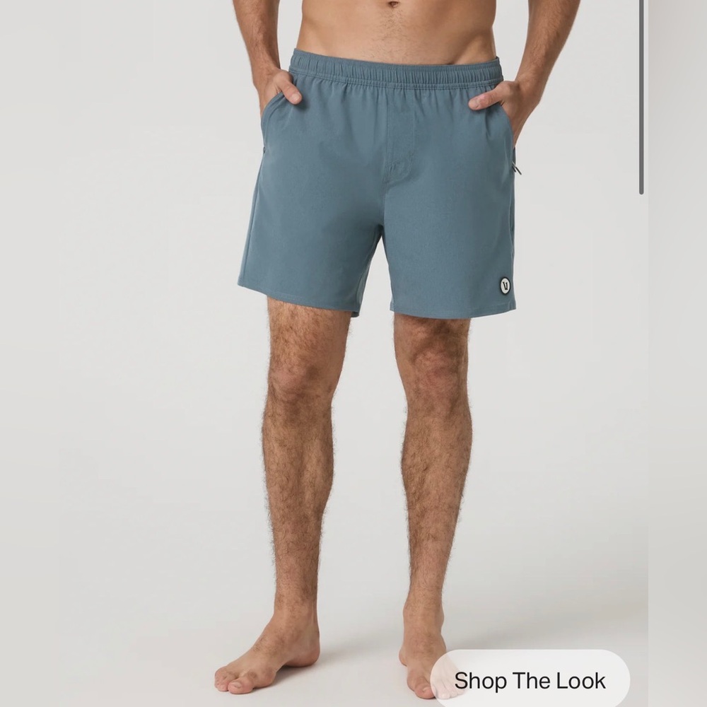 Vuori Men’s “Maverick” Volley Short 6” Inseam w/ Brief Liner (M)